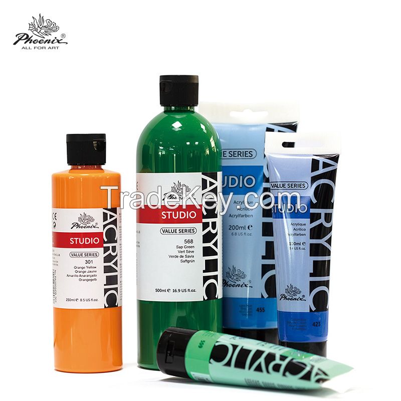 Acrylic Paints 100ml Wholesale Value Series For Canvas in 61 colors with CE certification