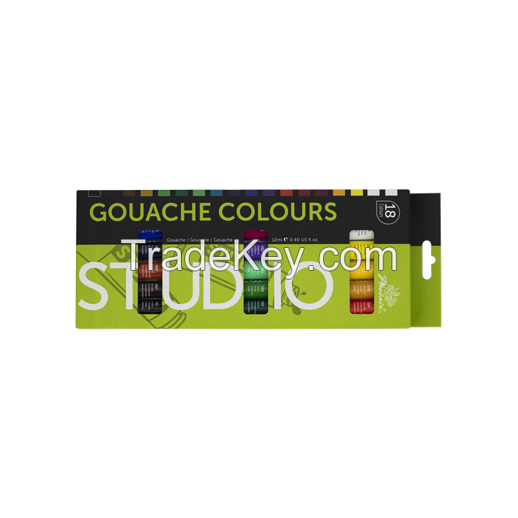 Gouache Paints 12*12ml in 36 colors art sets Wholesale with AP EN71 CE certification