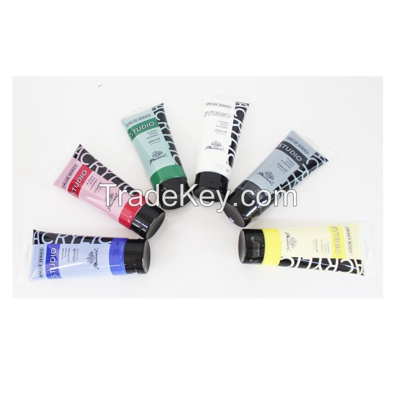 Art Supplies Craft Artist Quality Acrylic Paint tube 71 Colors Rich Pigments for Painting Canvas Fabric