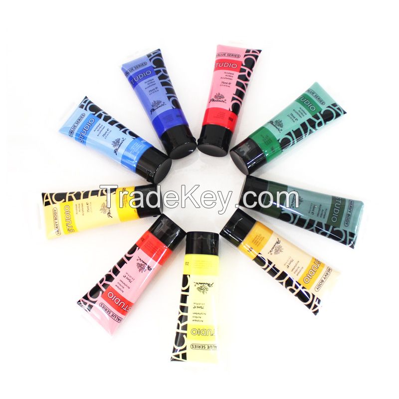 Non-Toxic Artist Paint 71 Colors Acrylic paint In loose tube used with Acrylic Pad