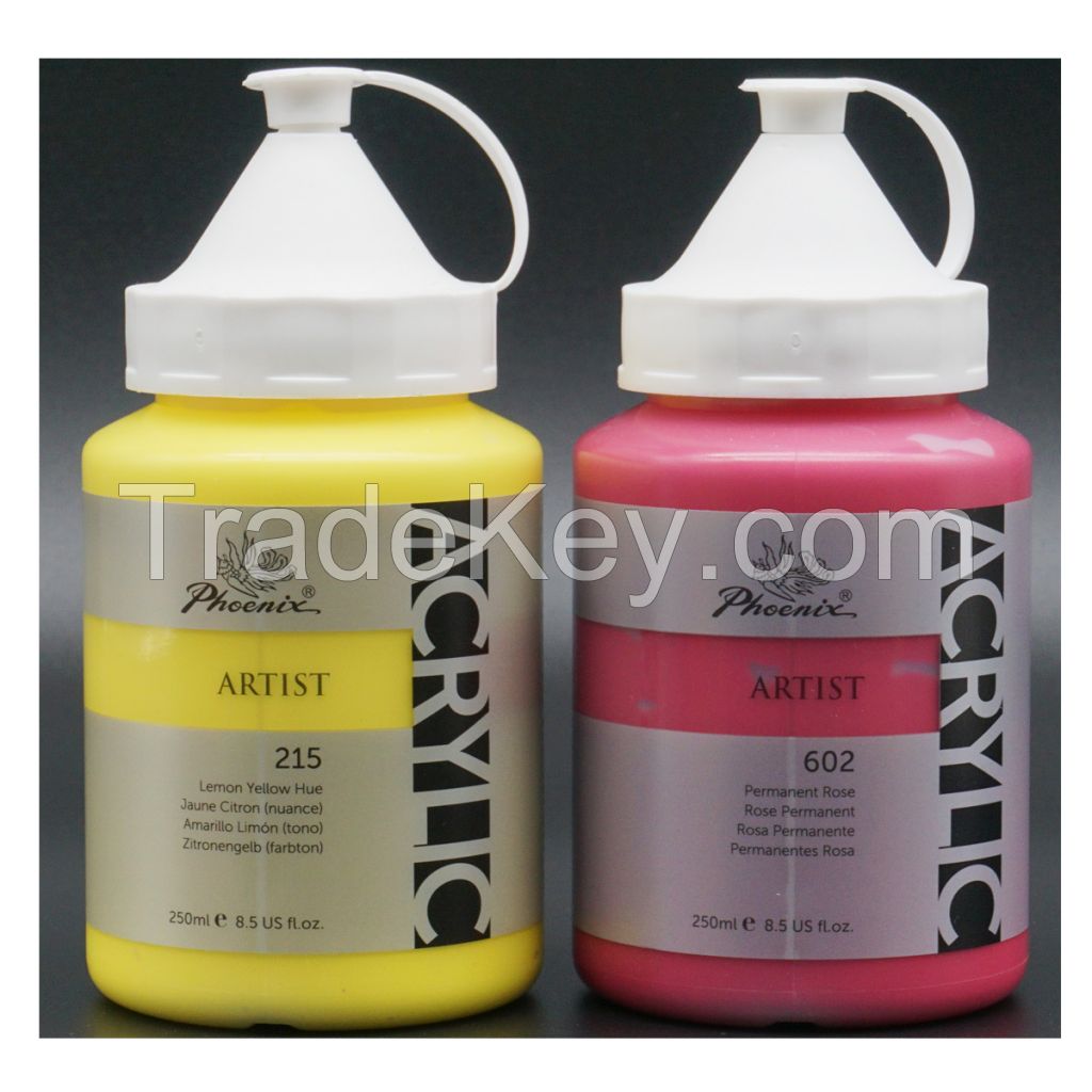 Phoenix PA250A 50 COLORS Professional Acrylic Colour Paint