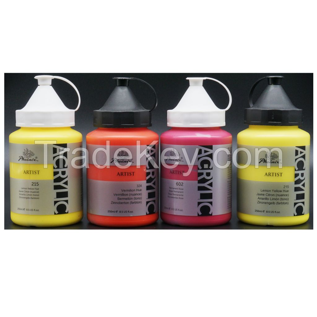 Popular 250ml bottle Color Paint, Hotsale Professional Paint Acrylic Drawing Art Crafts Diy Painting 50 Color Set Canvas,paper