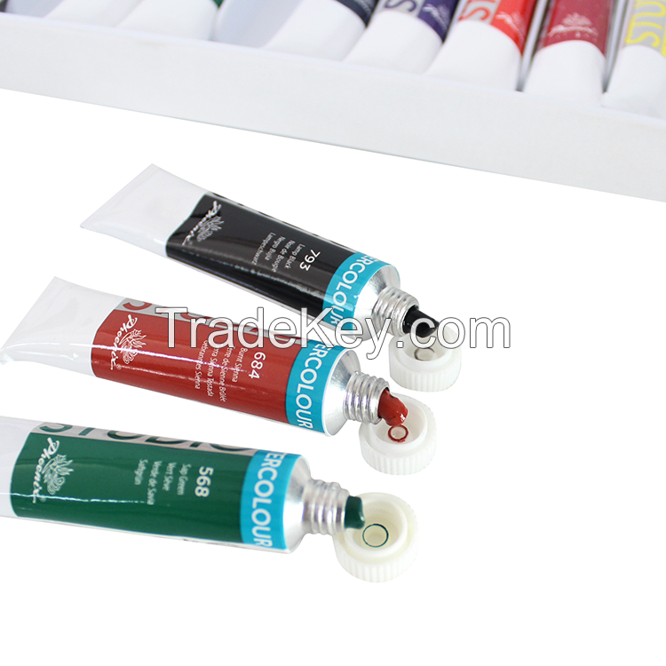 watercolor 12*12ml in 36 color Studio series for Art supplies