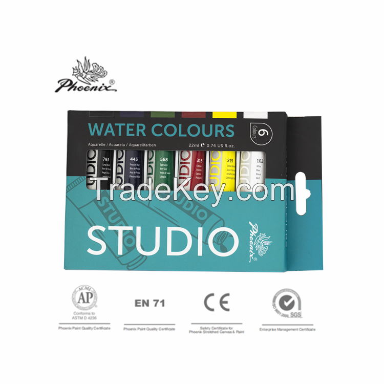 Watercolor 10*122ml in 36 color Studio series for Art supplies