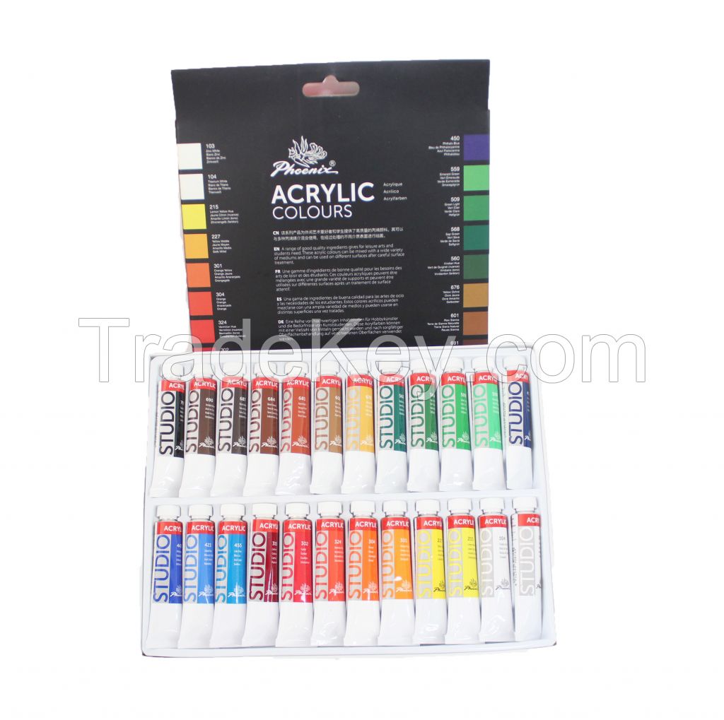 CE Certificate Wholesale Acrylic Paints Sets Studio Series For Canvas Sets 6/10/12/18/24 colors