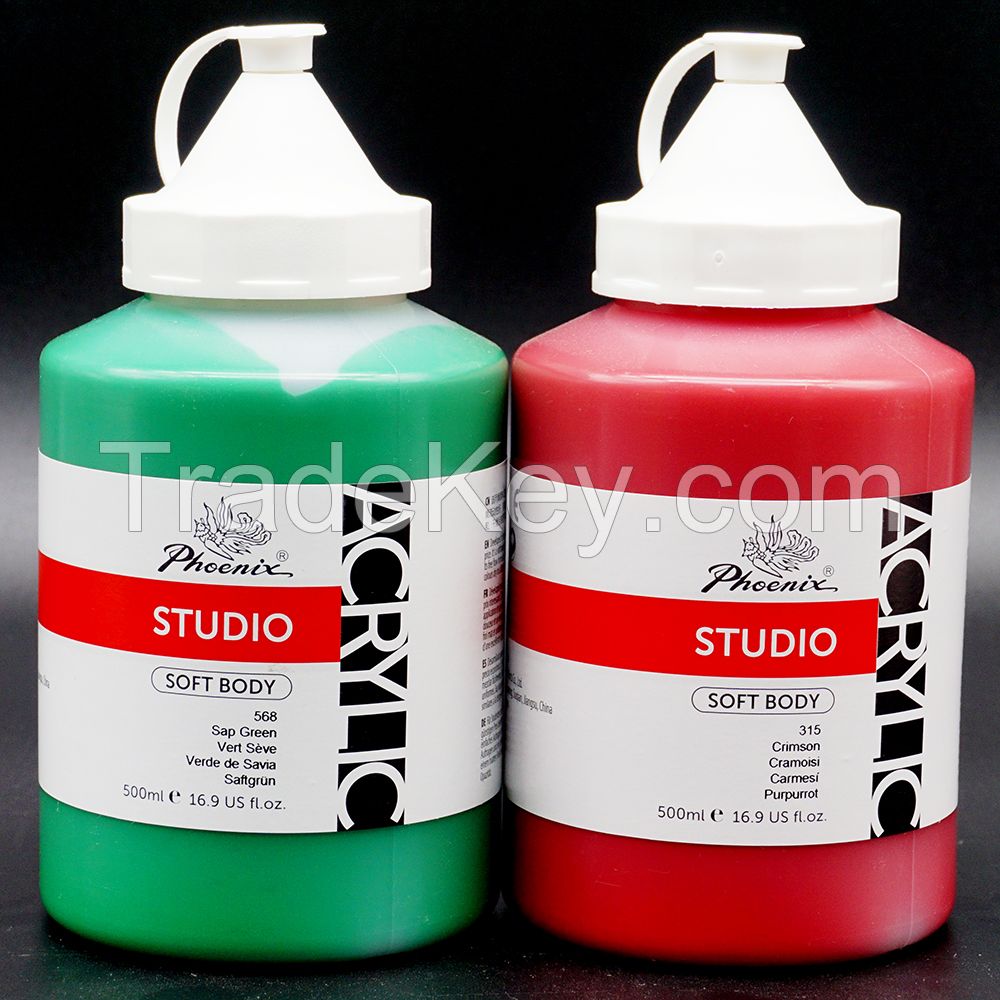 wholesale bulk acrylic paint for canvas painting 500ml 60 color acrylic paint set acrylic paints