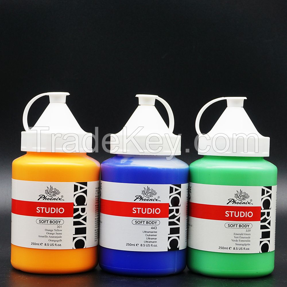 for Painting Canvas Fabric Art Supplies Craft Artist Quality Acrylic Paint 60 Colors Rich Pigment 500ml acrylic paint