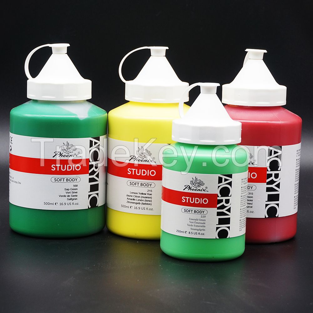 Non-Toxic 50 Colors 250 Ml Bottles Acrylic Paint Set for Painting Canvas Students Professional Artist