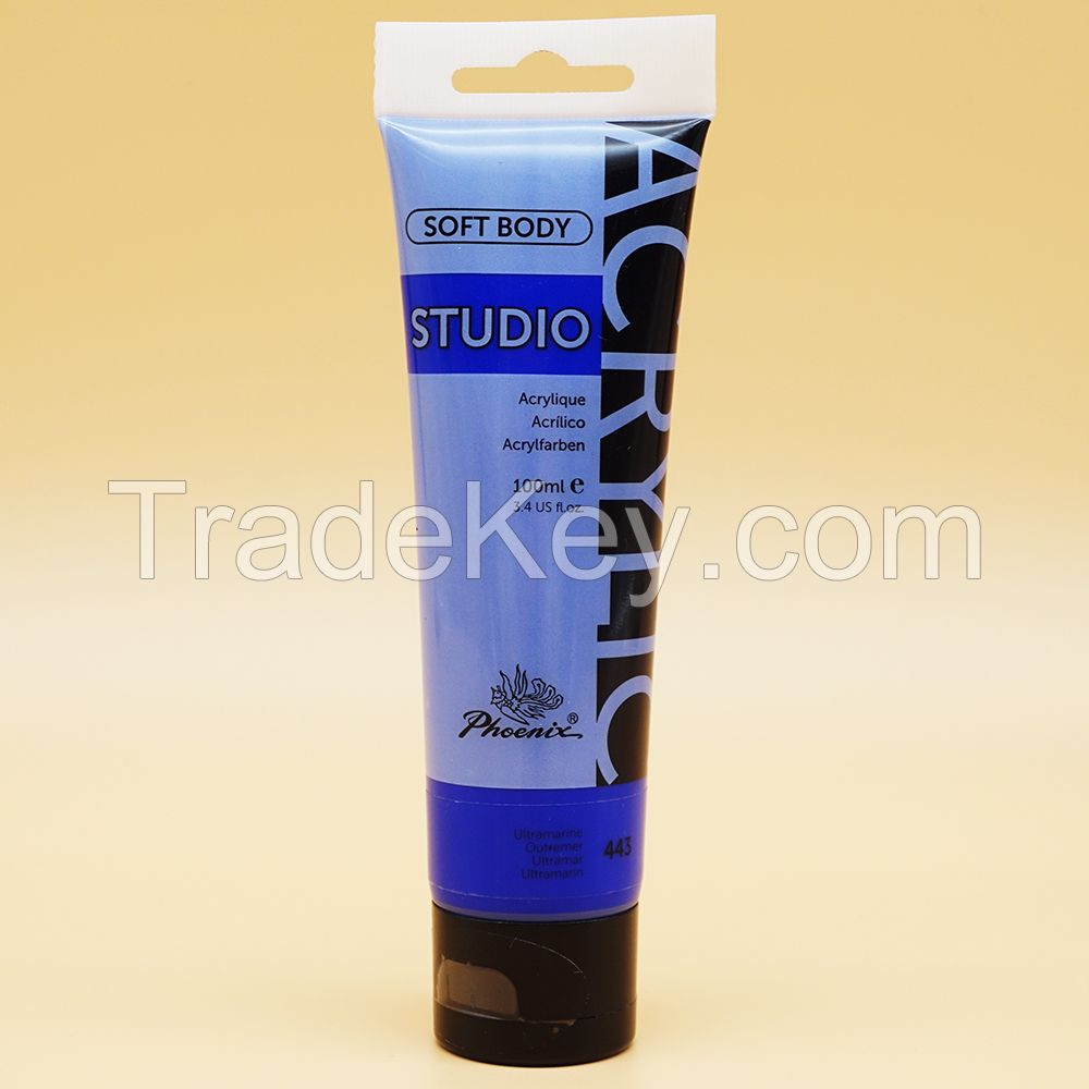 Wholesale Stationery Acrylico High Consistency Acrylic Color 100ml Studio Acrylic Color Paint for Artist Painting