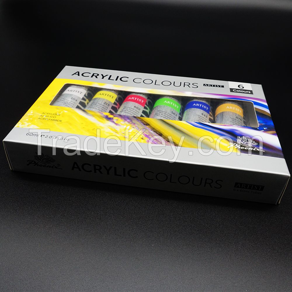 China Factory Seller Wholesale Acrylic Color 50 Colors Rich Pigment Acrylic Art Paint