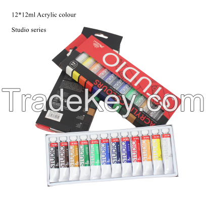 Cheap Acrylic Paints 24 X 12ml In 61 Colors Art Sets Wholesale For Canvas With Ap En71 Ce Certification