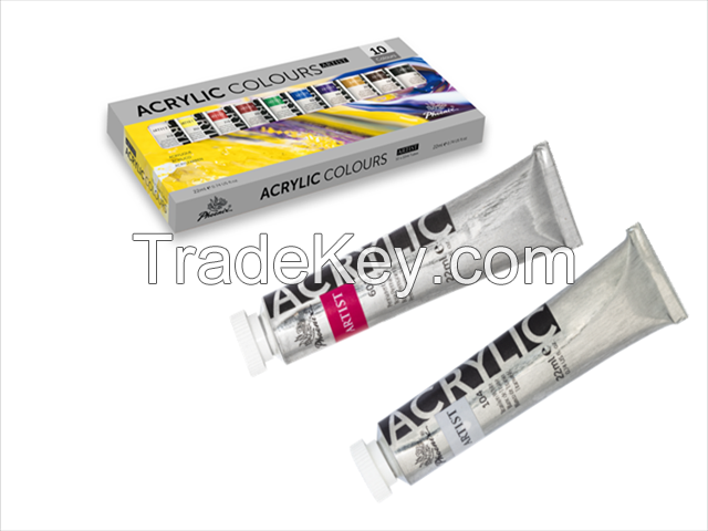 Acrylic Paints 10 x 22ml Artist level Wholesale For Canvas in 50 colors with CE certification