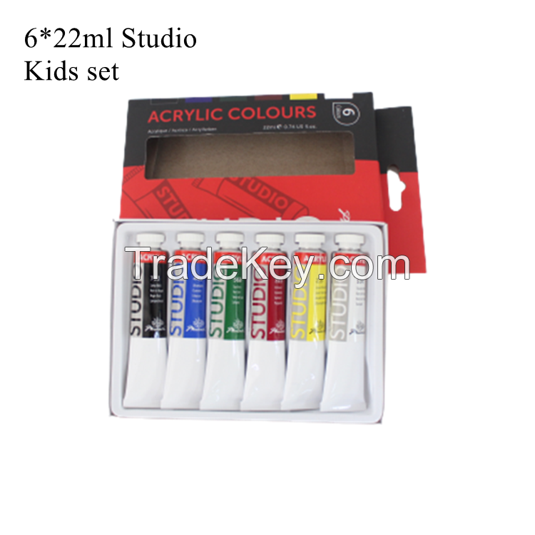 Cheap Acrylic Paints 24 x 12ml in 61 colors art sets Wholesale For Canvas with AP EN71 CE certification