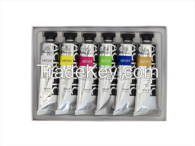 Hot Acrylic Paints 250ml Artist level Wholesale For Canvas in 50 colors with CE certification