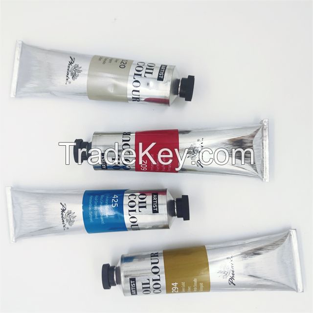 Phoenix 120ml Fine Oil Color Artist Level for Artist Students kids education certified by CE AP ISO for Canvas paints drawing pigments