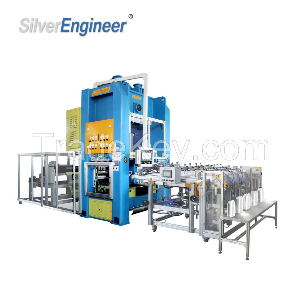 130t H Type Aluminum Foil Container Making Machine for Disposable Cont