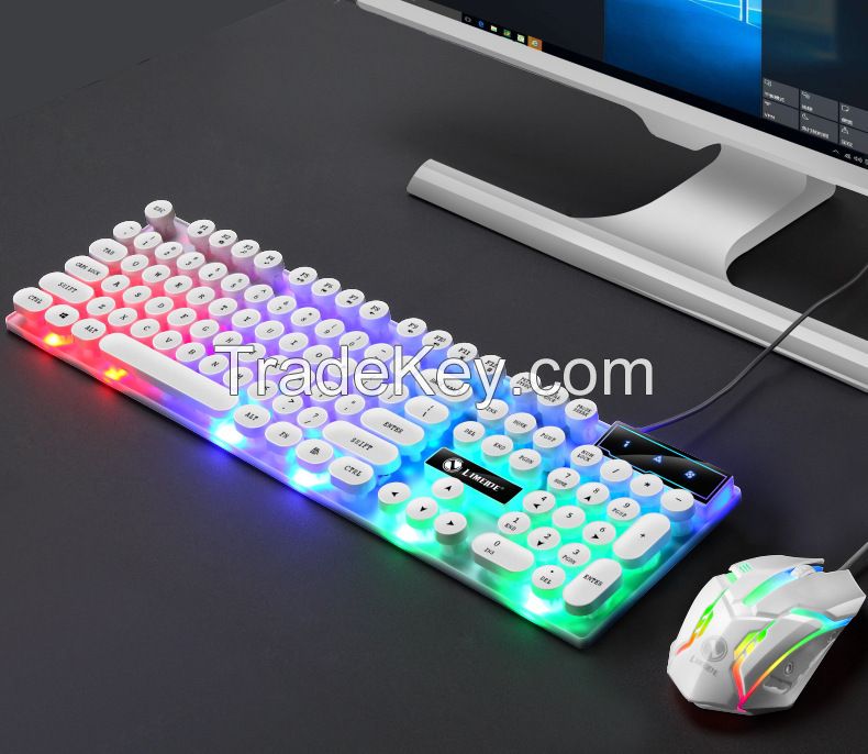 Punk style mechanical keyboard mouse Combos