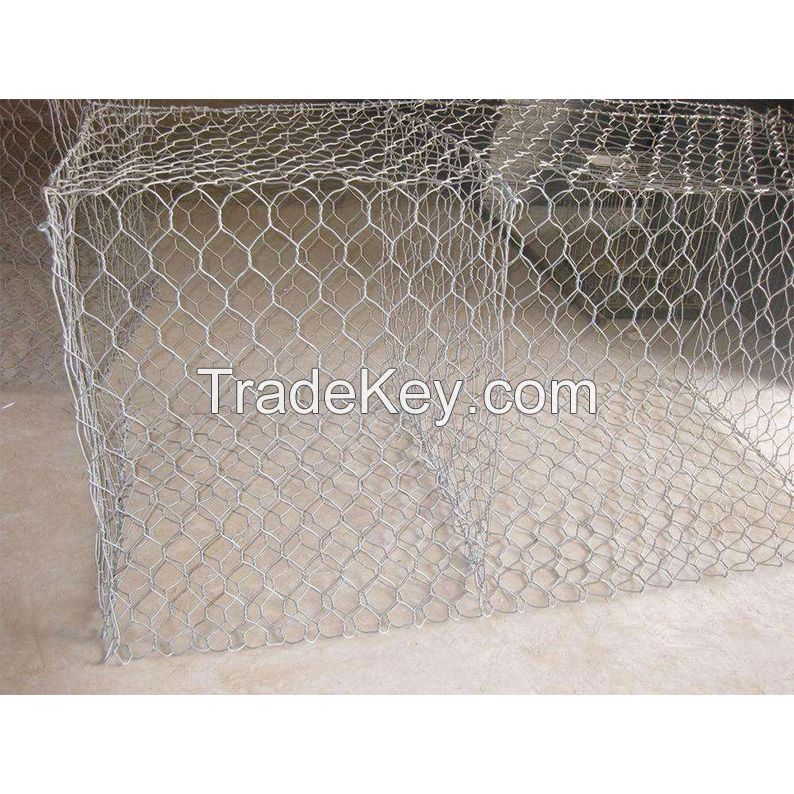 Stone Cage Net Wire Mesh Galvanized Gabion China Hexagonal Wire Mesh