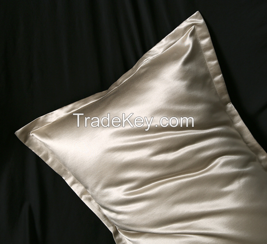 Grade 6a 100% Mulbery Silk Pillowcase 25 Momme With Embroidery Logo
