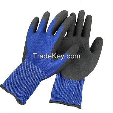 Latex Coated Industrial Safety Rubber Hand Protective Working Gloves