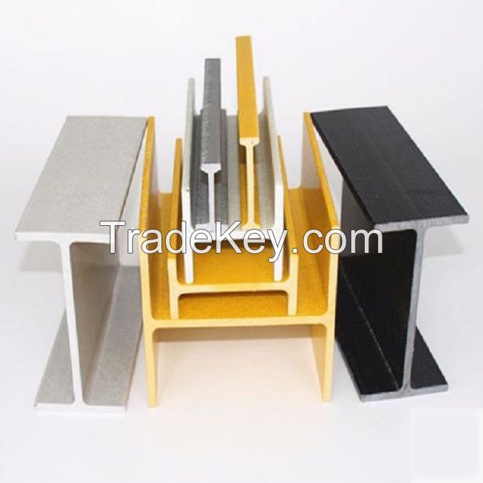 FRP Pultrusion Profiles Fiberglass Pultruted Rod and GRP Tubes FRP H Beam