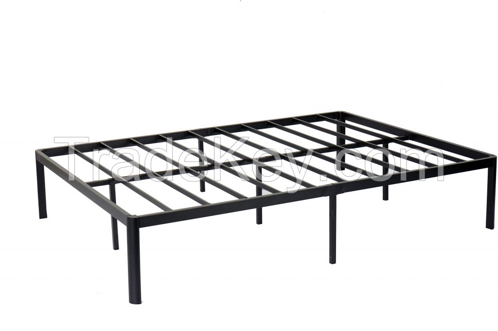  14â€ Metal Platform Bed Frame with Round Legs