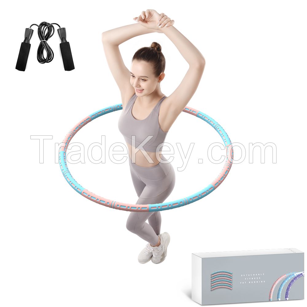 Weighted Hula Hoop for Adults 8 Sections Detachable Portable