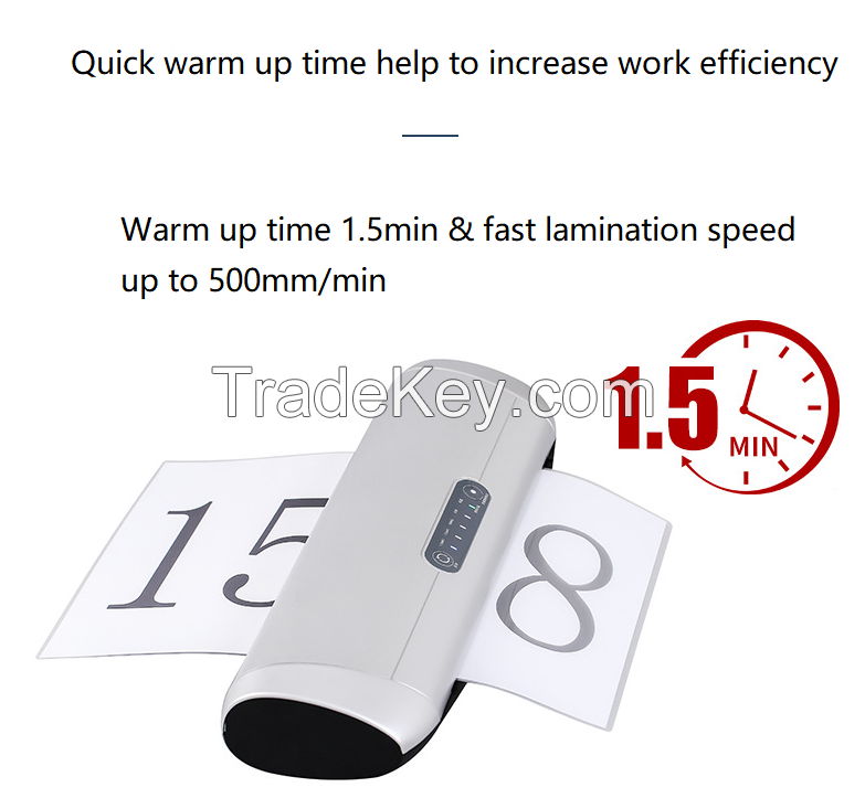 Quick warmup and hotsale A4 A3 pouch laminator