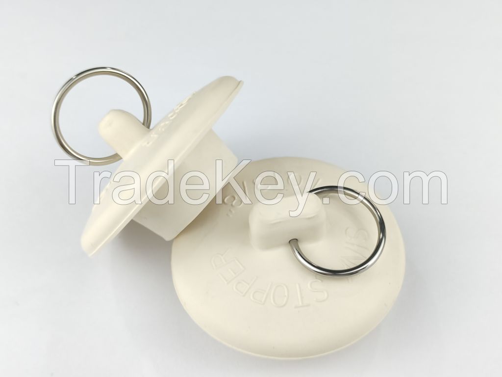 Rubber Sink Stopper Drain Plug with Pull Ring for Bathtub, Kitchen, Bathroom and Laundry