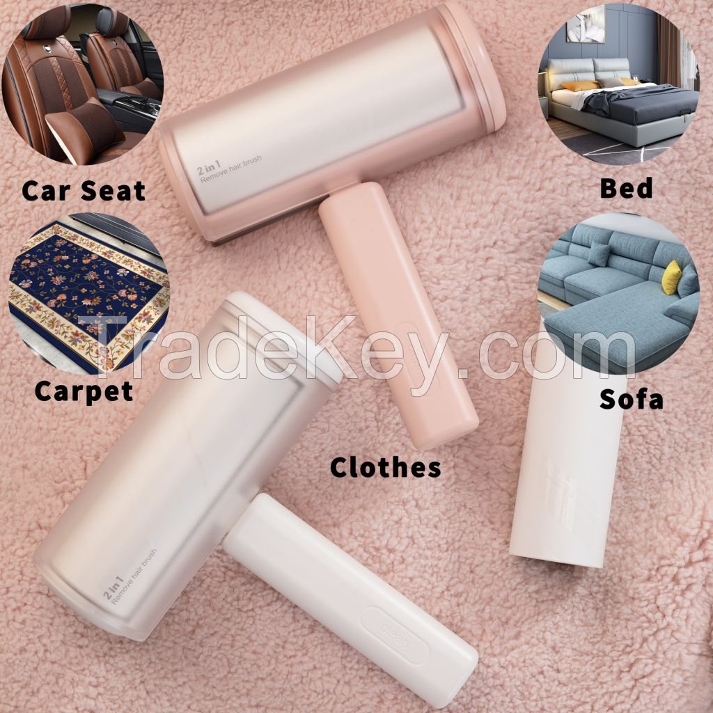 Colorful Lint Roller for Pet Hair Remover, Two ways to use on both side