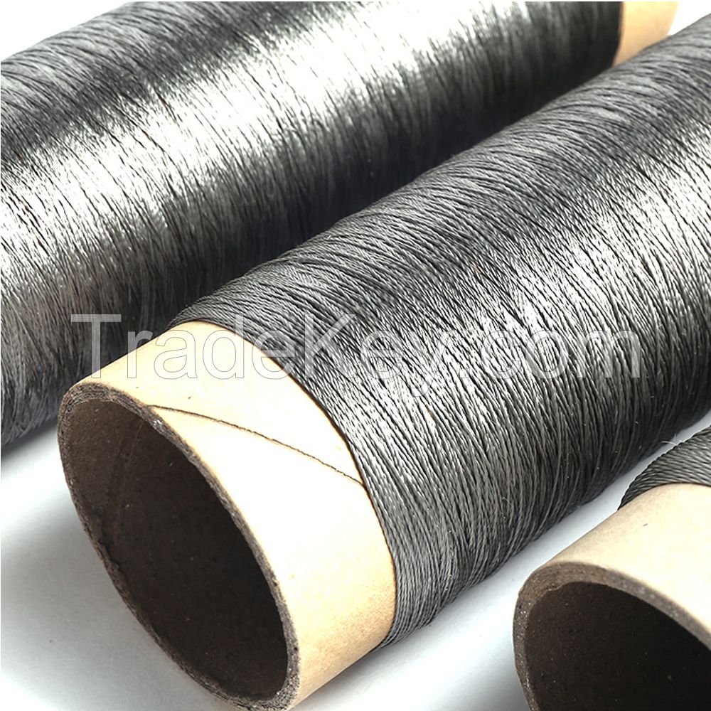 Fire Resistant Sew Thread Conductive Yarn Metal Fiber Yarn for Smart Textile