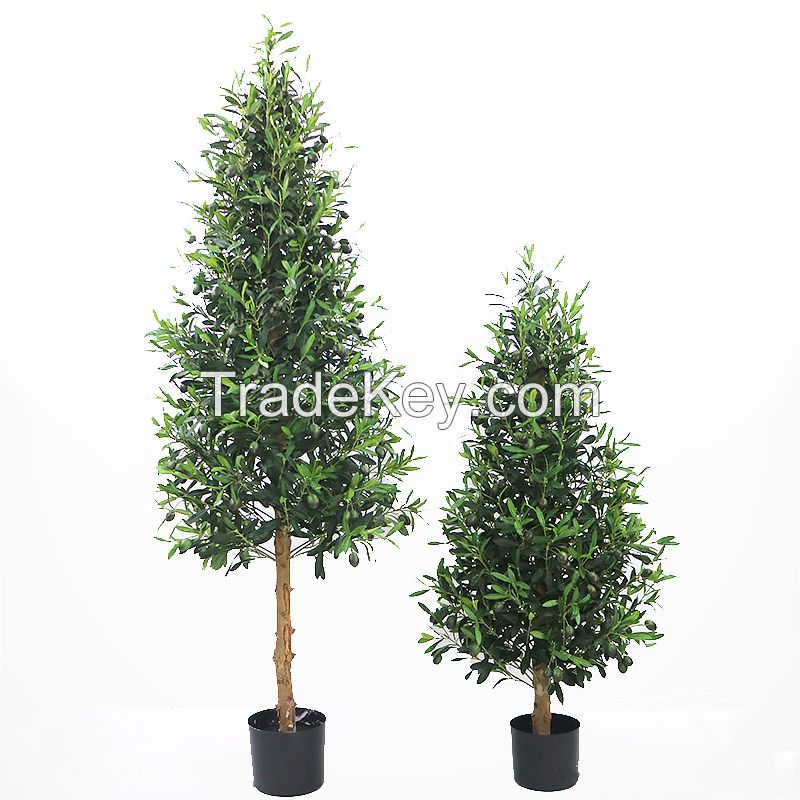 Plastic trunk 6 ft high artificial olive tree for home decoration 1 bu