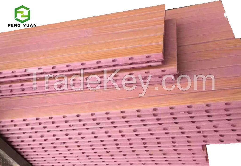 3-25mm colored mdf fireproof mdf fire resistant red mdf
