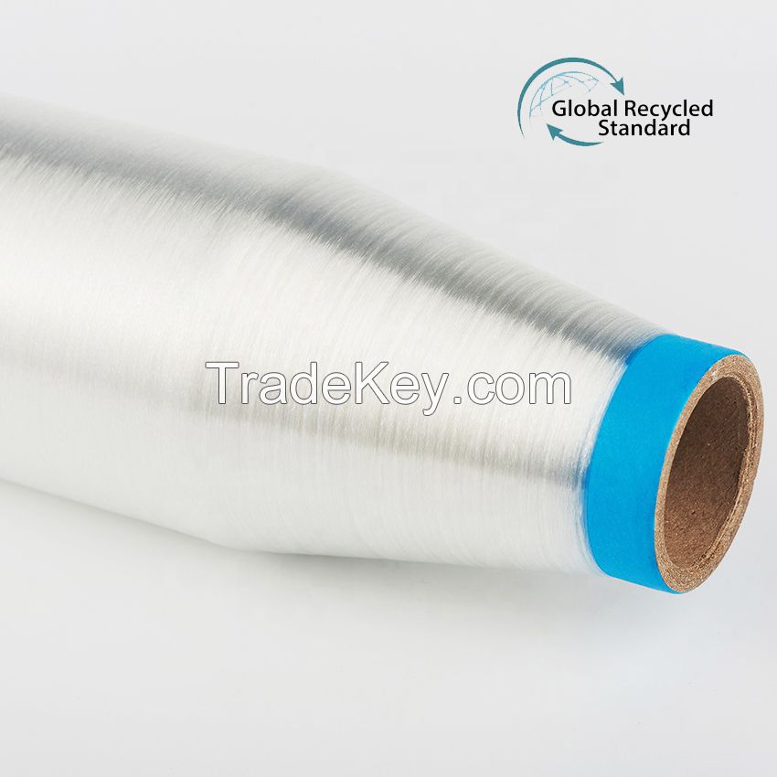 GRS Certified 100% Polyester/PET Monofilament Yarn For knitting fabrics