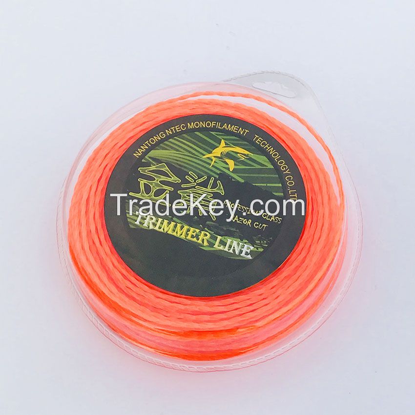  Nylon trimmer line 1LB Blister packing round shape grass cutting lines