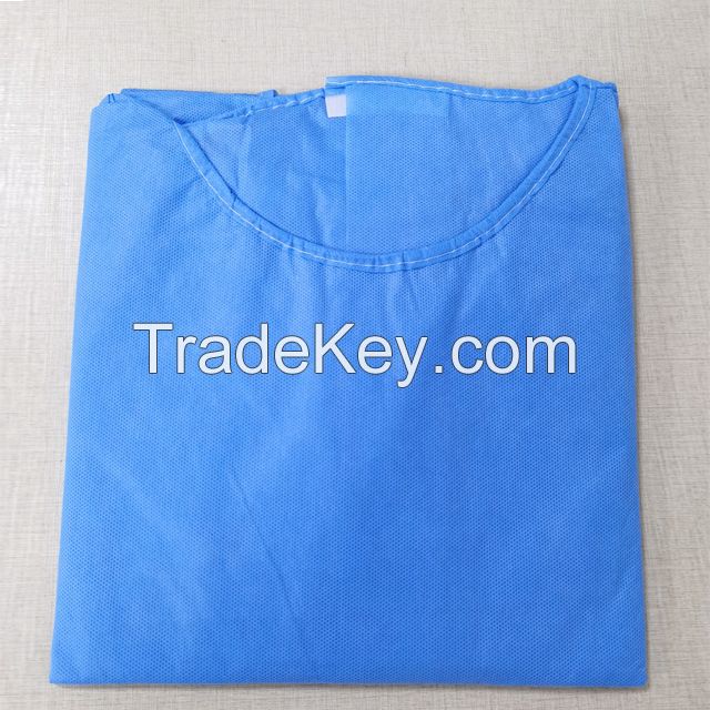 Non Woven Polypropylene Protection Waterproof Disposable Isolation Gown