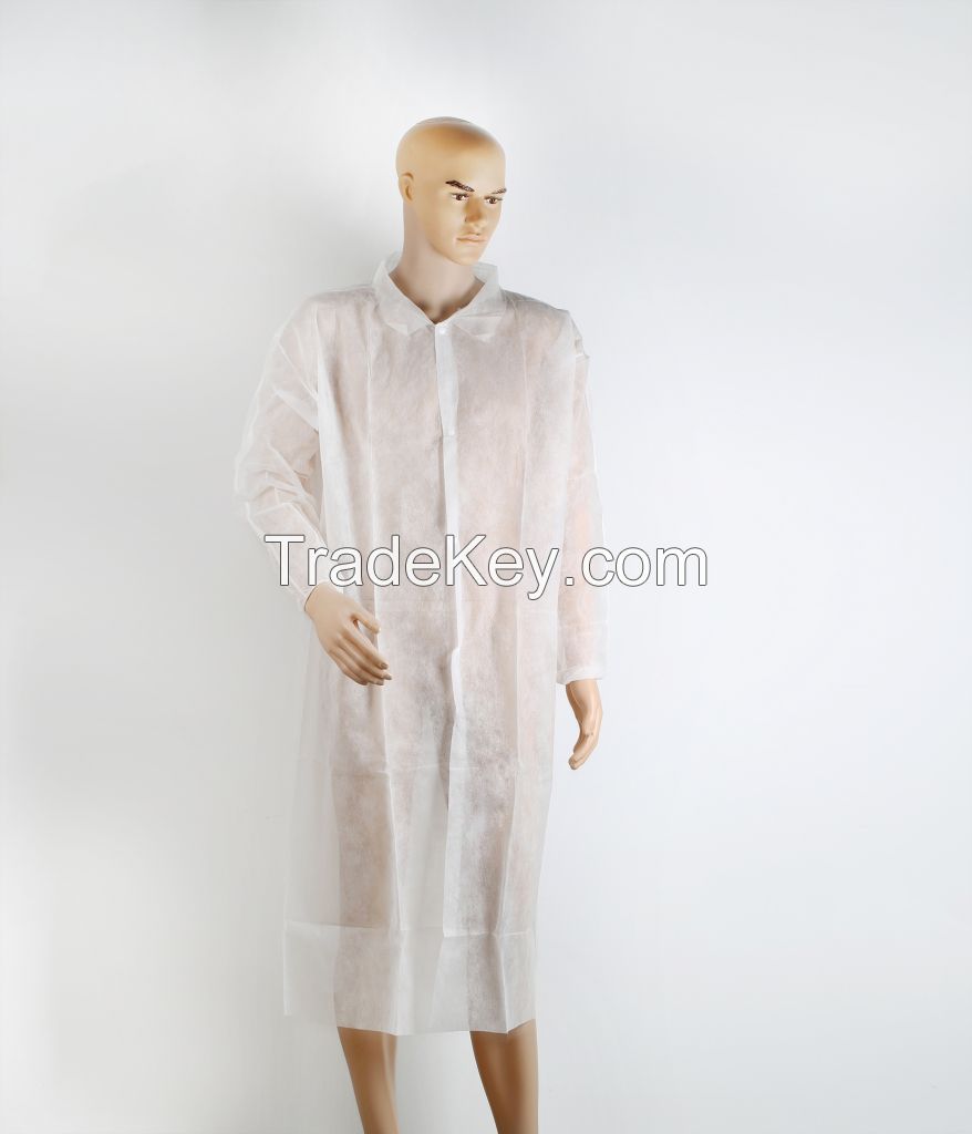 Non Woven Polypropylene Protection Waterproof Disposable Isolation Gown