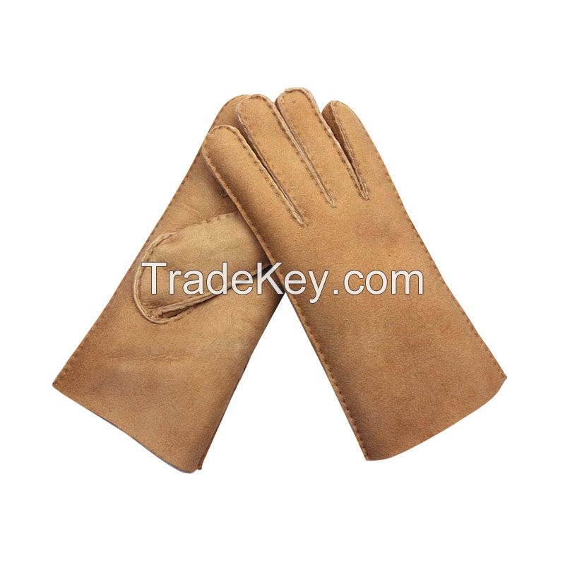 Herringbone Leather Gloves