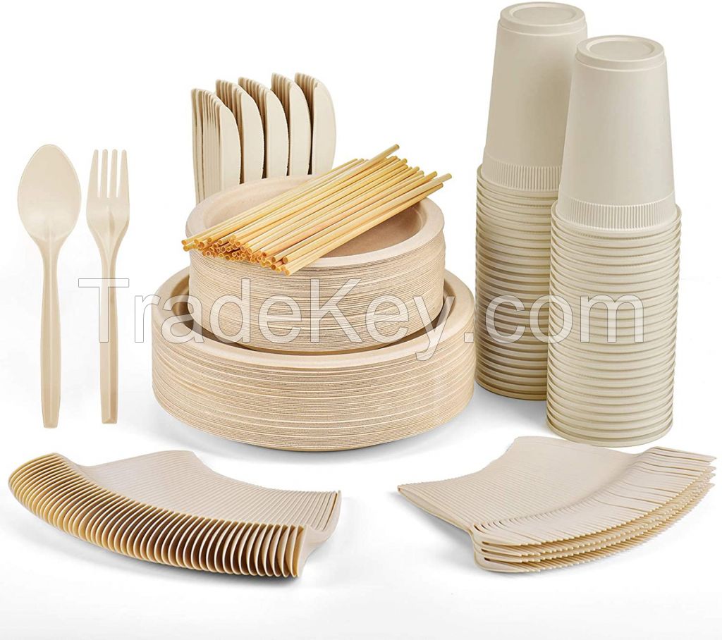compostable plate , tray , bowl , cup 