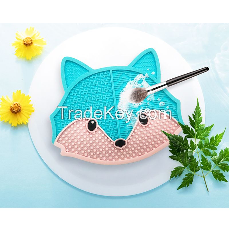 Beauty Care Fox shaped Make Up Brush Cleaner Mat Pad Make Up Brush Cleaning Tool
