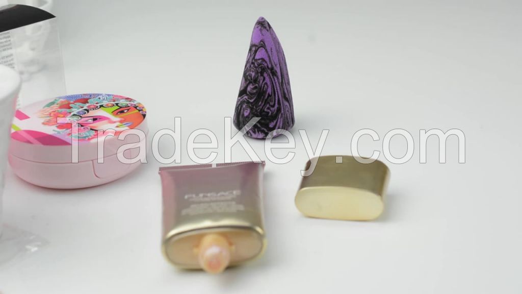 Wholesale Latex Custom Logo Private Label Beauty Makeup Blender Sponge Silicone Non-latex Makeup Blender Cosmetics Puffs