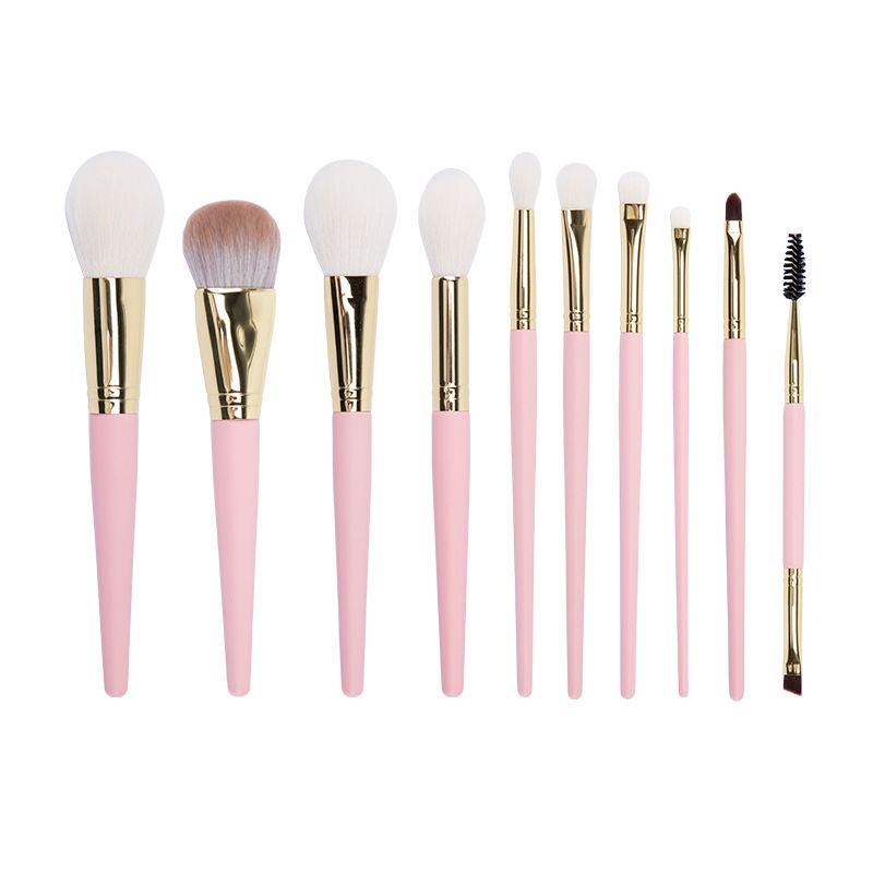 Morandi 10 nude pink makeup brushes