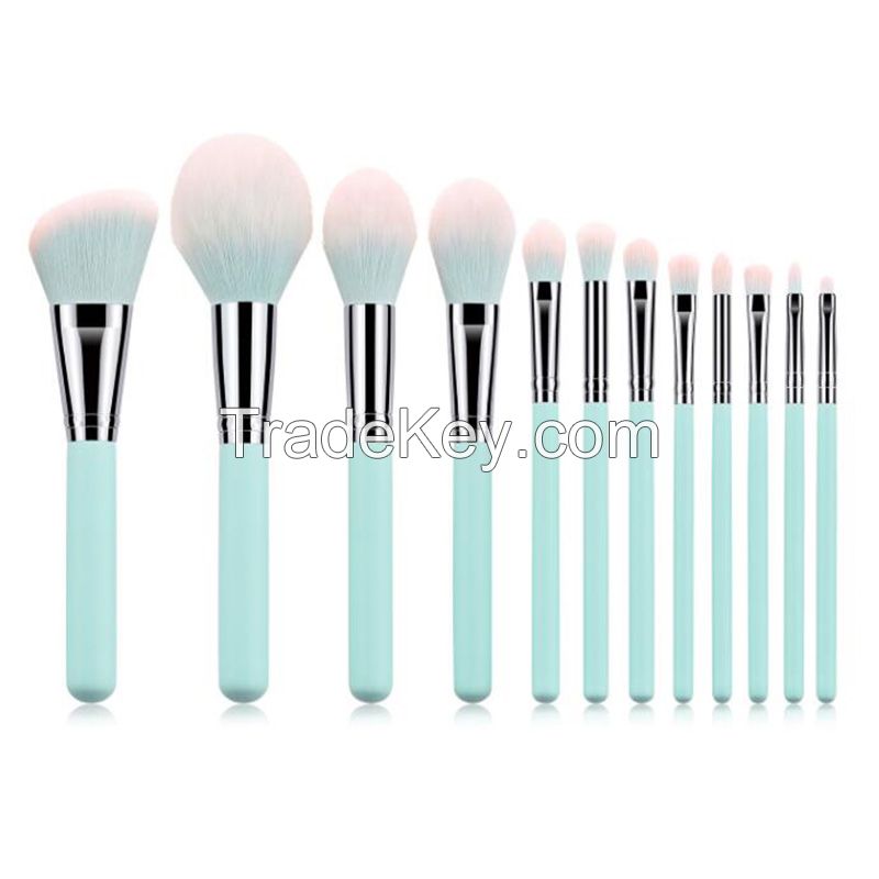 Professional 12pcs Luxury Makeup Brush Set With Travel Portable Bag Brochas Para Maquillaje Makeup Brushes Set Wholesale