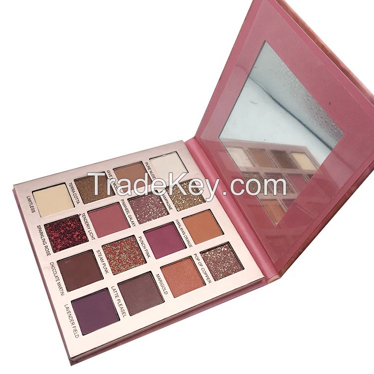 Custom Logo 16colors Private Label Eyeshadow Packaging Square Palette