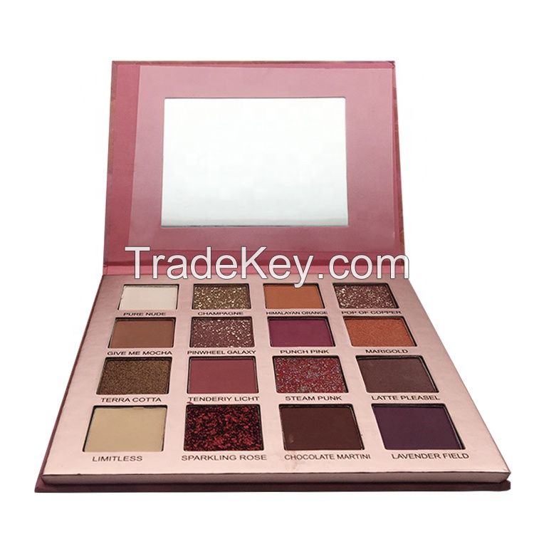 Custom Logo 16colors Private Label Eyeshadow Packaging Square Palette