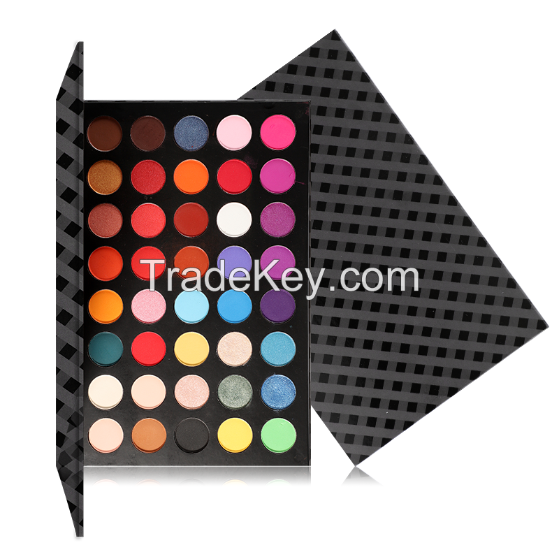 Custom Logo 35colors Private Label Eyeshadow Packaging Square Palette