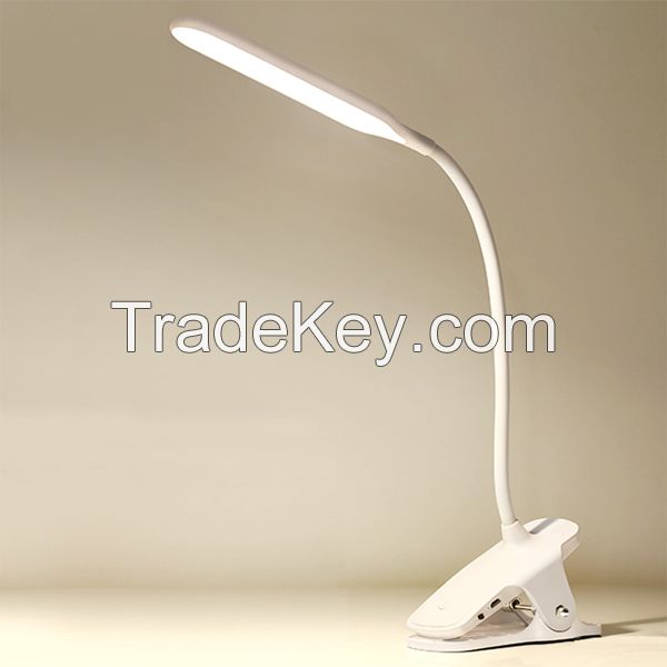 5V 2W Hot Sales brightness adjustable flexible LED table light with clamp HM-830