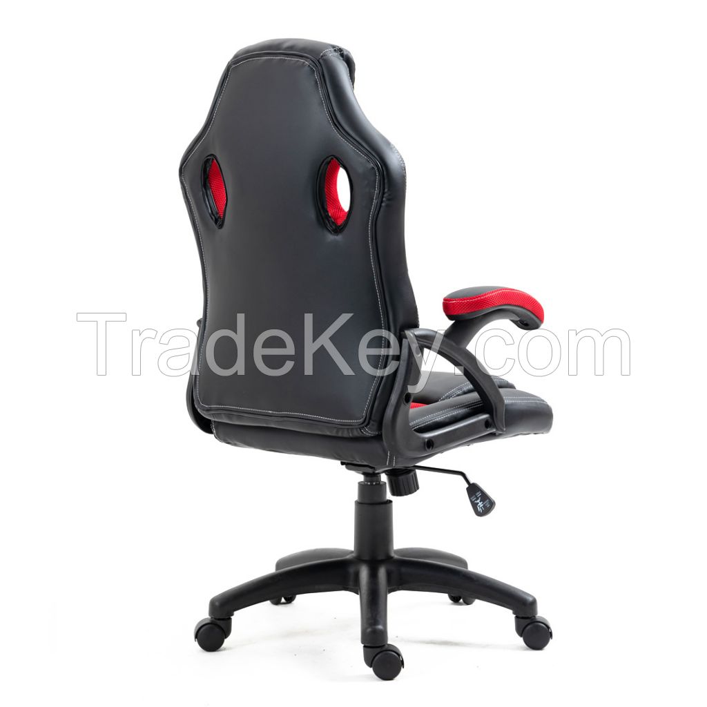 High Quality Ergonomic Comfortable Executive Manager Home Office Leather and Mesh Height Adjustable Swivel Office Chair