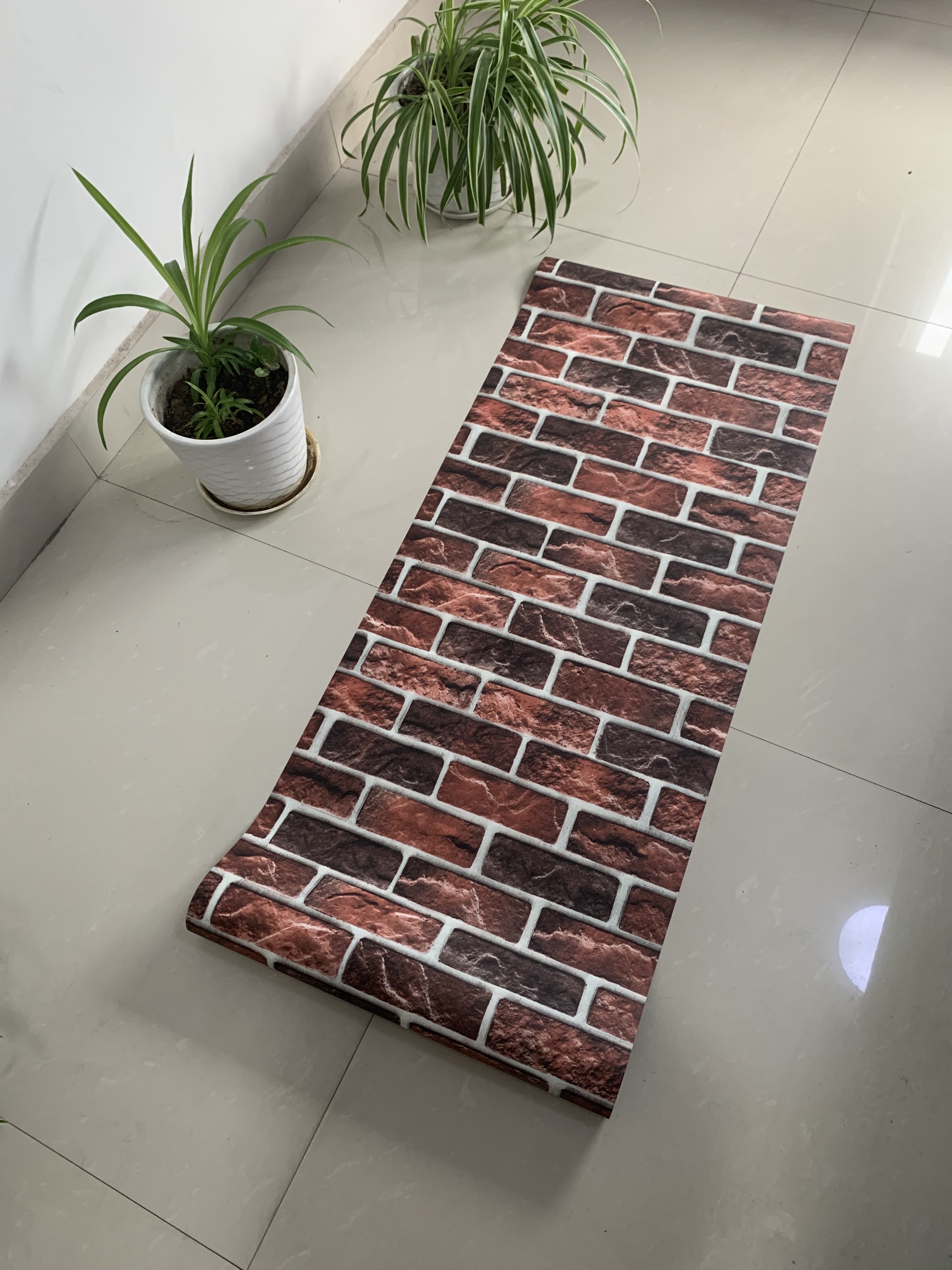 Brick designs wallpaper Popular in African market, 3d wall paper pvc decorative roll wall paper stone