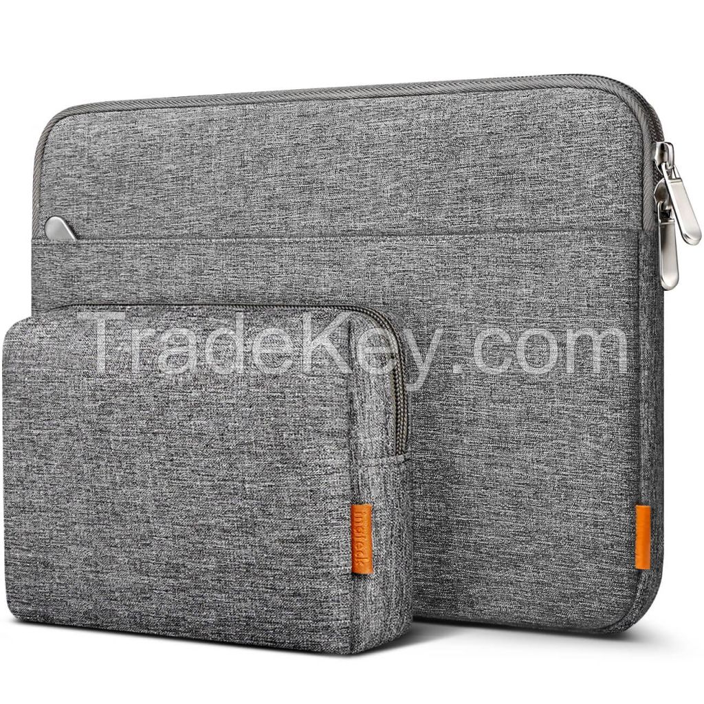 Inateck 360° Protection Laptop Case Sleeve 13-13.3 Inch Sleeve Compatible with Chromebook Notebook Ultrabook 13, MacBook Pro 13 inch 2012-2015, MacBook Air 13 Inch 2010-2017, iPad Pro 12.9 inch 2020, Surface Laptop/Book, LB01005-13_gray
